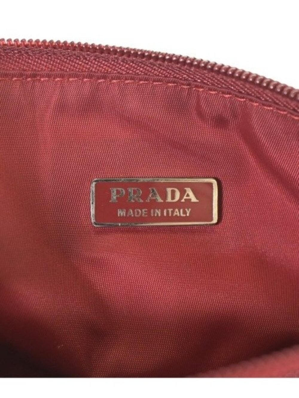 Prada Nylon Handbag Red - Picture 4 of 12